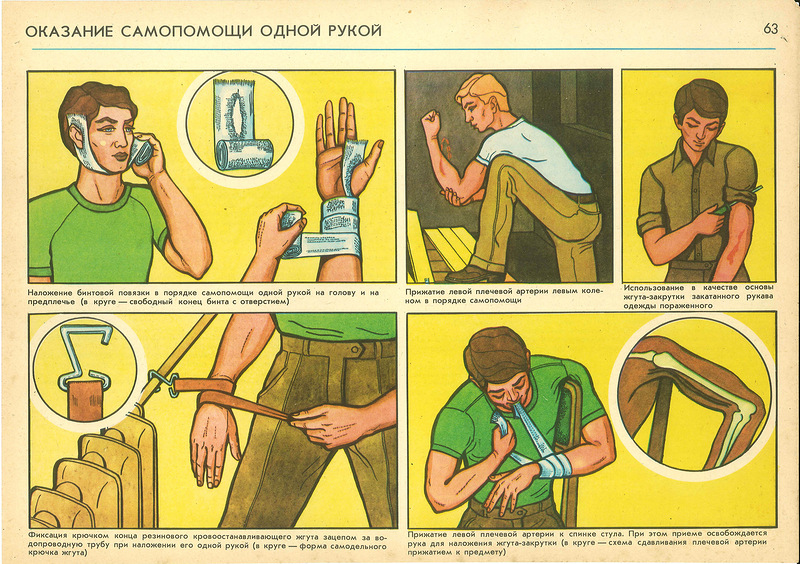 Illustration for article titled Weird Soviet Civil Defense Graphics from the Cold War May Disturb You